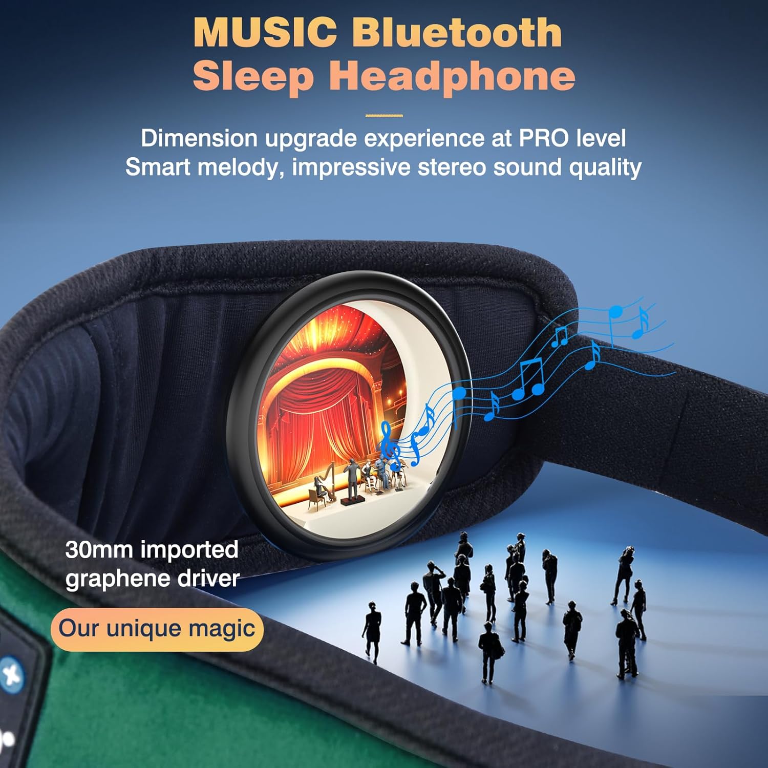 Thumbnail 5 de LC-dolida Bluetooth Sleep Mask Headphones: Upgraded 3D Sleep Headphones for Side Sleepers