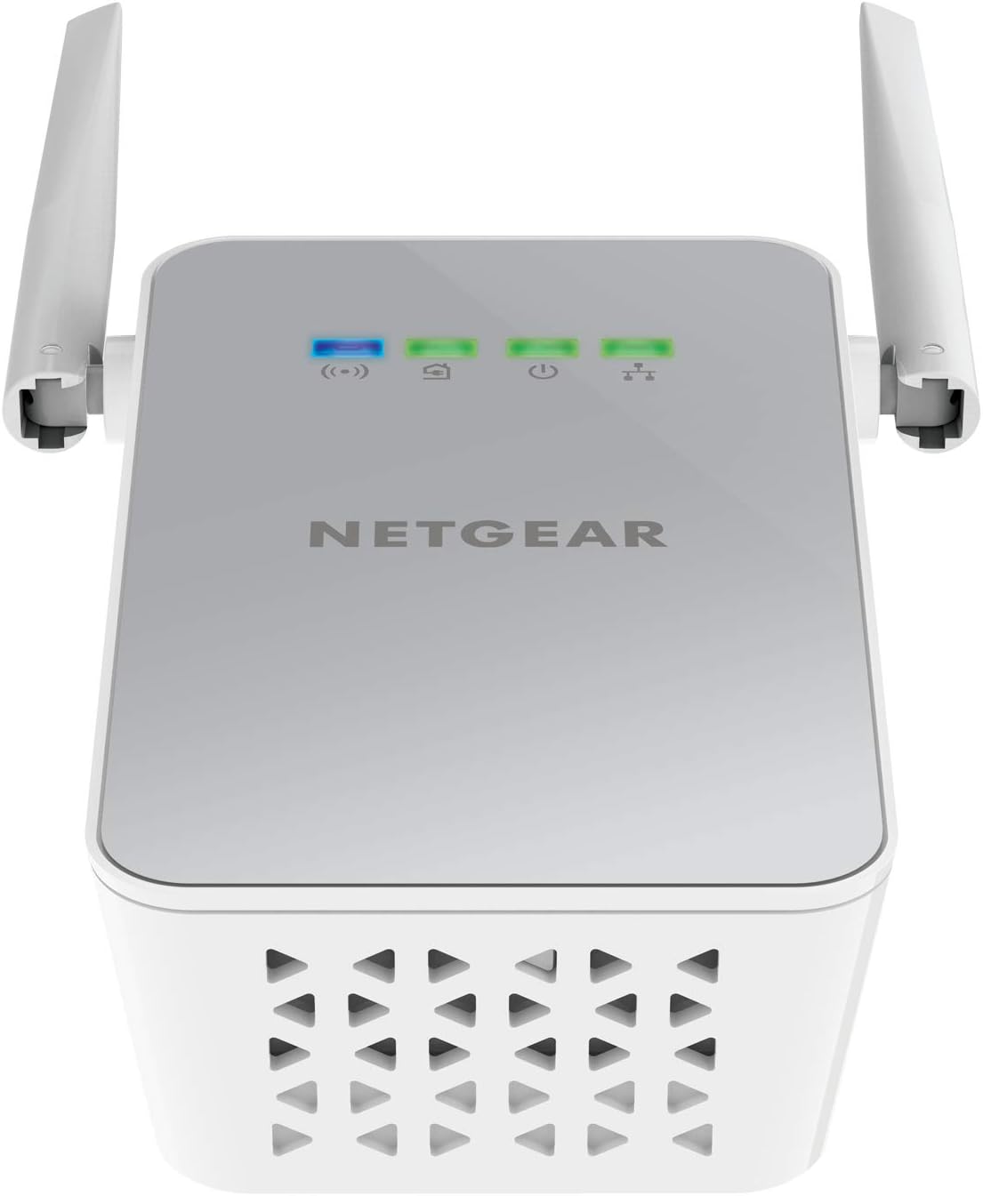 Detalle 2 de Netgear PLW1000-100PES Adattatori Powerline AV1000 + Wireless AC Dual Band, 2 Porte Gigabit (2 pezzi) – Bianco