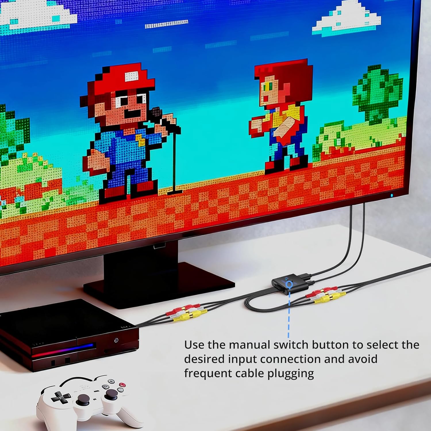 Thumbnail 4 de CAMWAY 2 Port RCA to HDMI Converter (1080P/720P output) with 4:3/16:9 switch