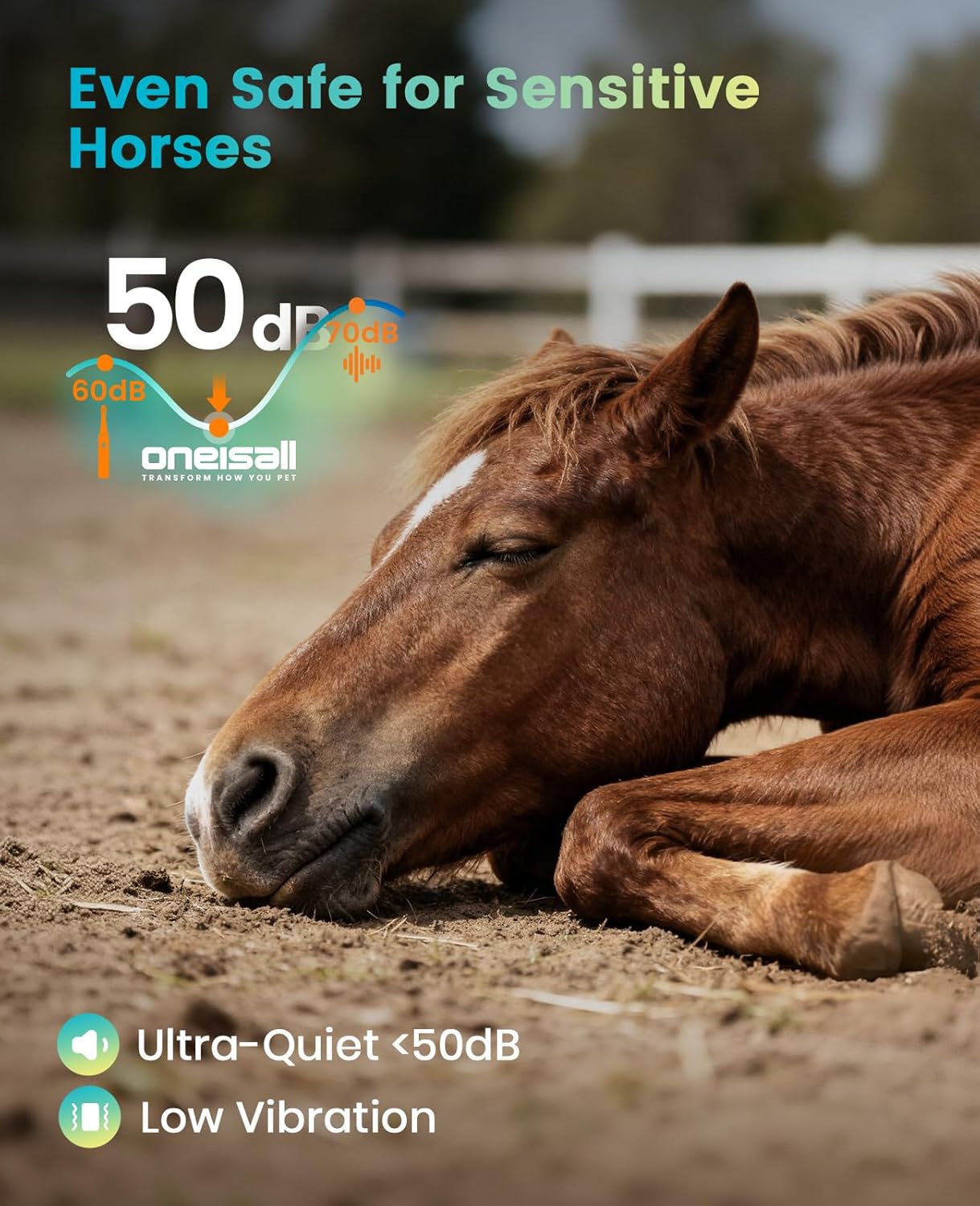 Thumbnail 5 de oneisall Cordless Horse Clippers Ultra Quiet