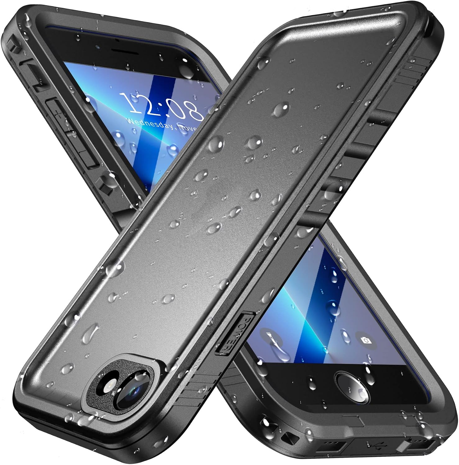 Detalle de SPORTLINK Waterproof Case for iPhone SE (2nd/3rd Gen) and iPhone 7/8 – Full-Body Shockproof Protection