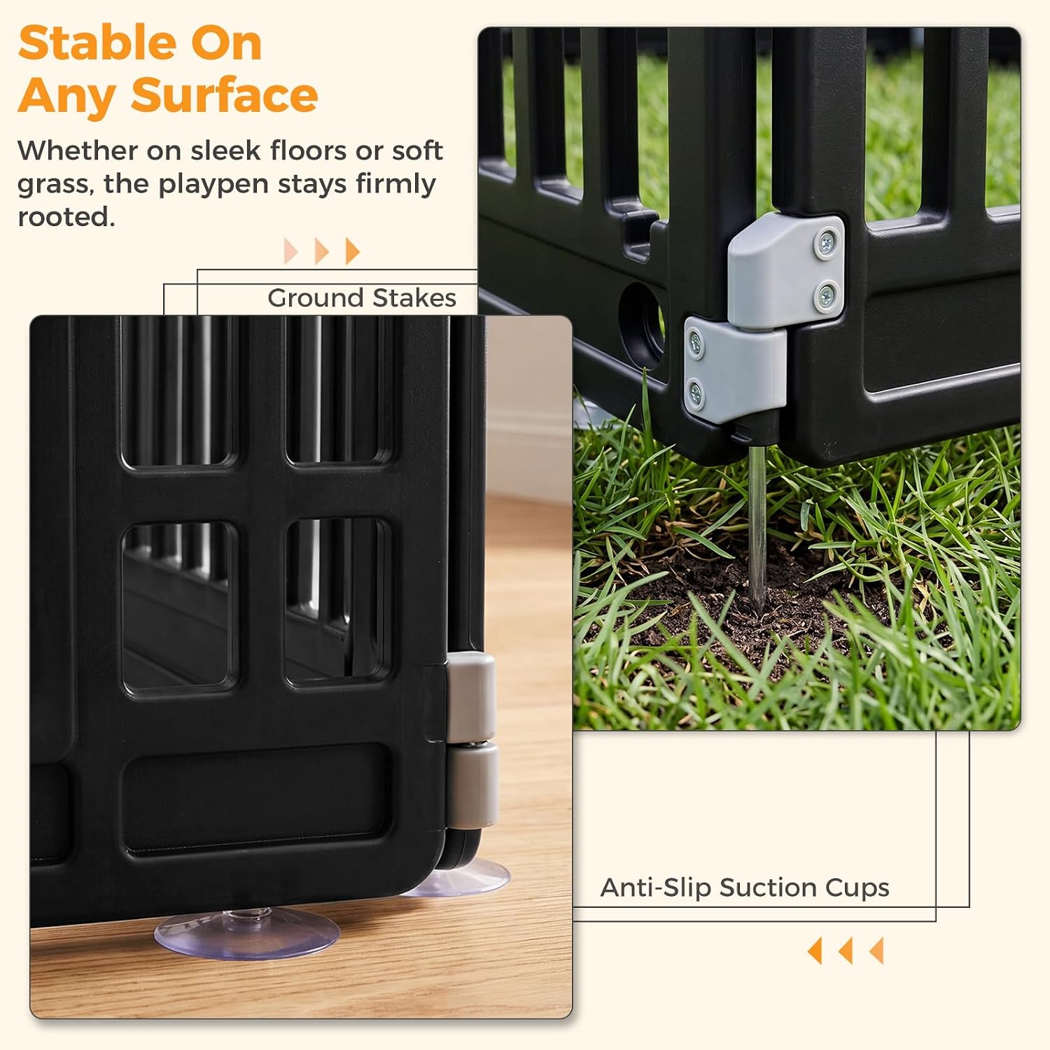 Detalle de NEWBULIG Dog Playpen, 24-Inch