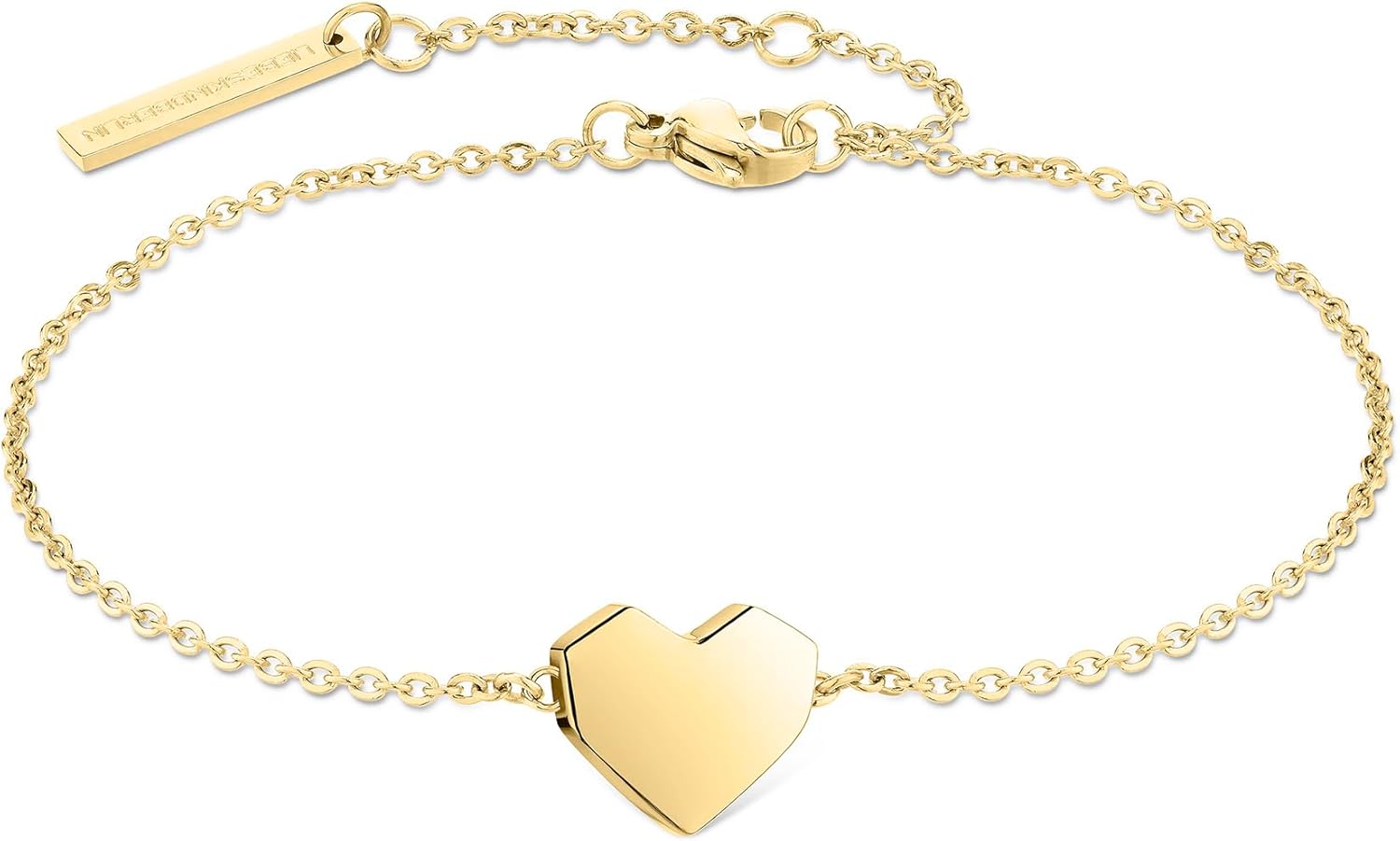 Thumbnail 6 de LIEBESKIND BERLIN Herz-Armband – Edelstahl-Armschmuck mit Herzanhänger, 21 cm, Karabinerverschluss