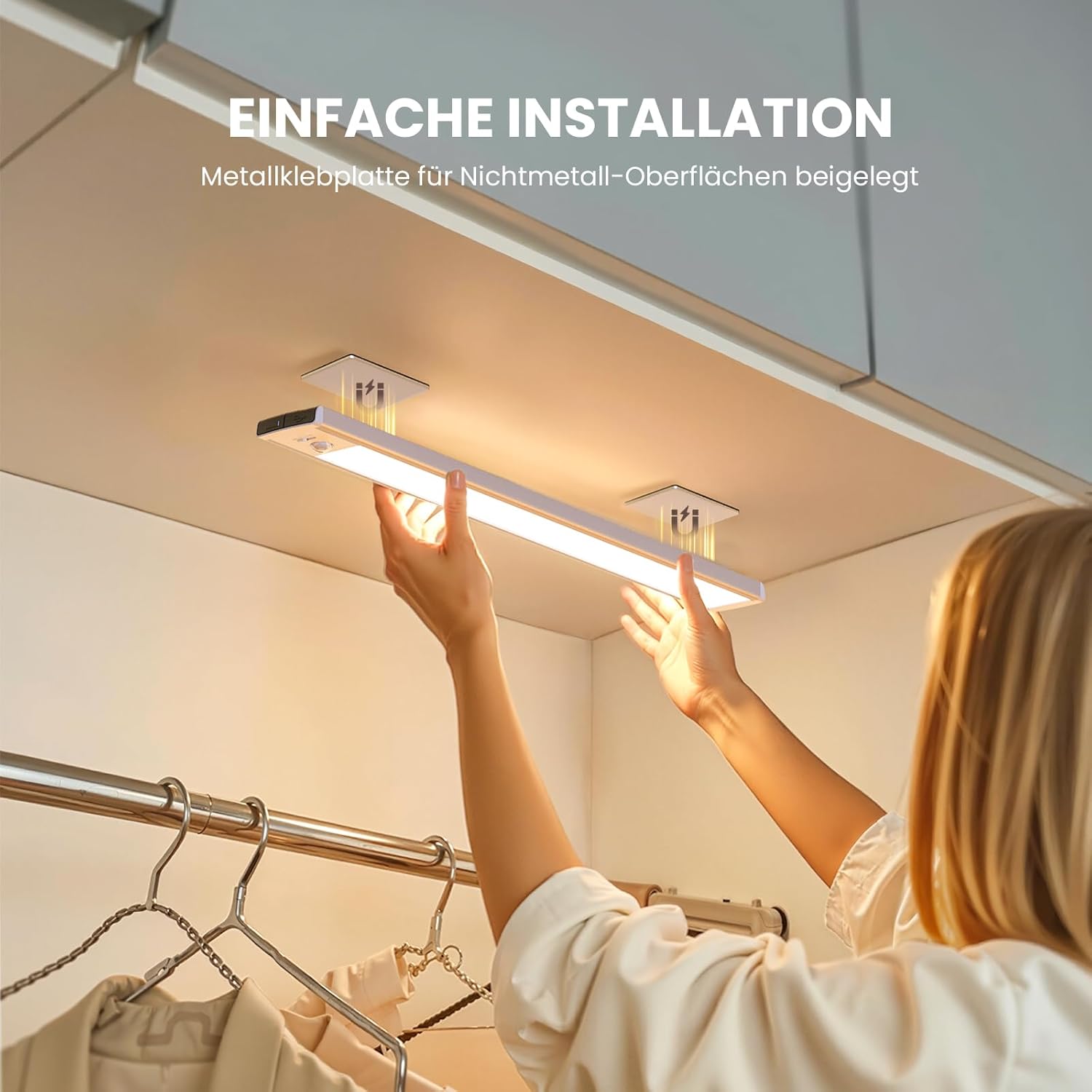 Thumbnail 6 de TANSOOL+ LED-Schrankbeleuchtung mit Bewegungsmelder (2er-Set, 20 cm) USB‑C akkubetrieben, dimmbar