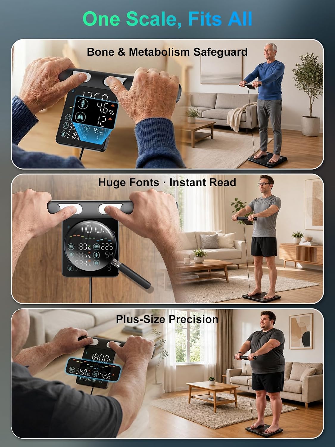 Thumbnail 5 de arboleaf CS10P Smart Body Composition Scale, 8 Electrodes, 5.3-Inch Display