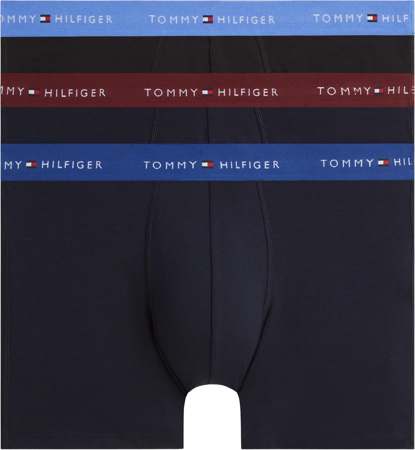 Detalle de Tommy Hilfiger Men 3P Boxer Brief WB Um0Um03874 Boxer Brief, Red – Taille M