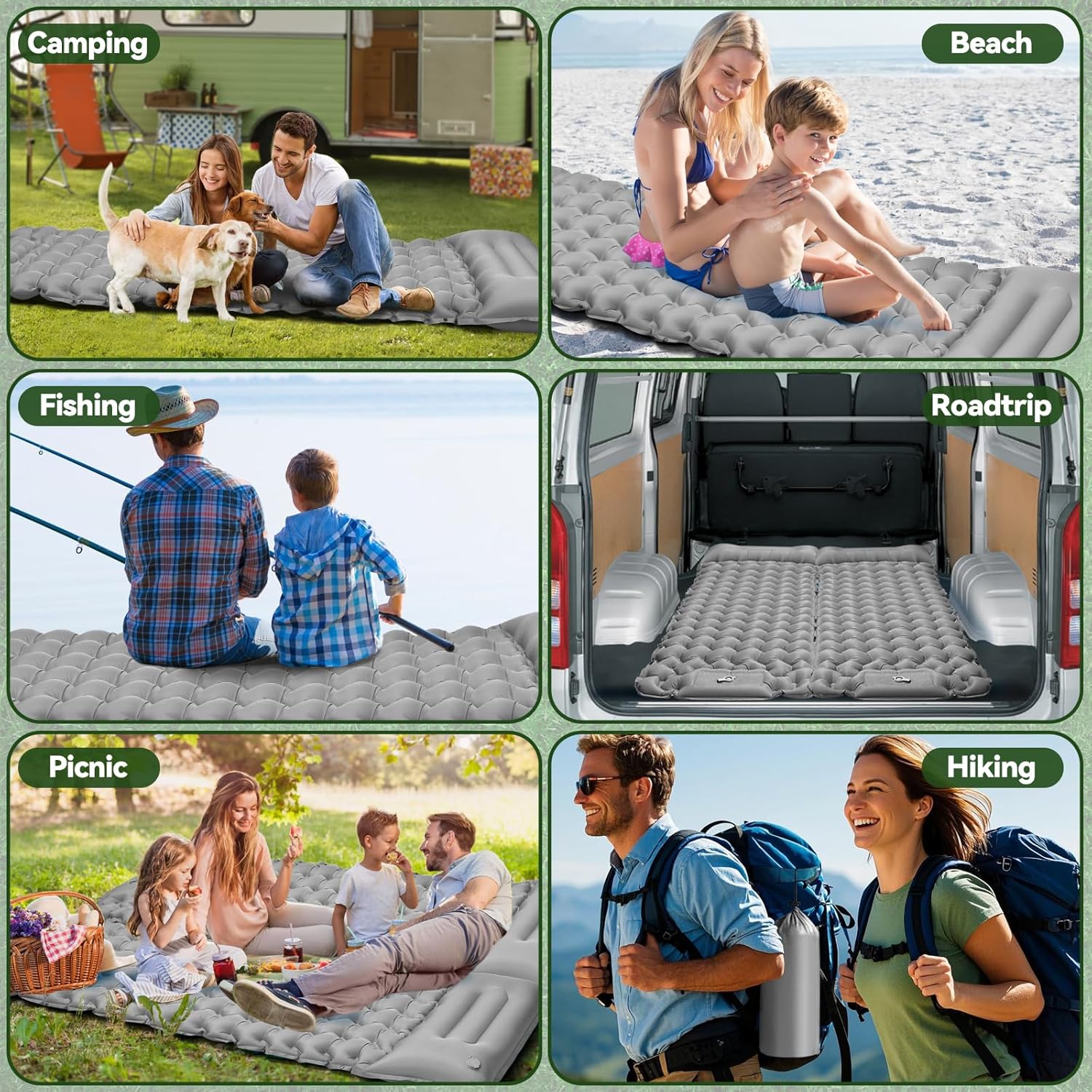 Thumbnail 6 de FORRINX Sleeping Pad Ultralight Inflatable Camping Mat with Built-in Foot Pump