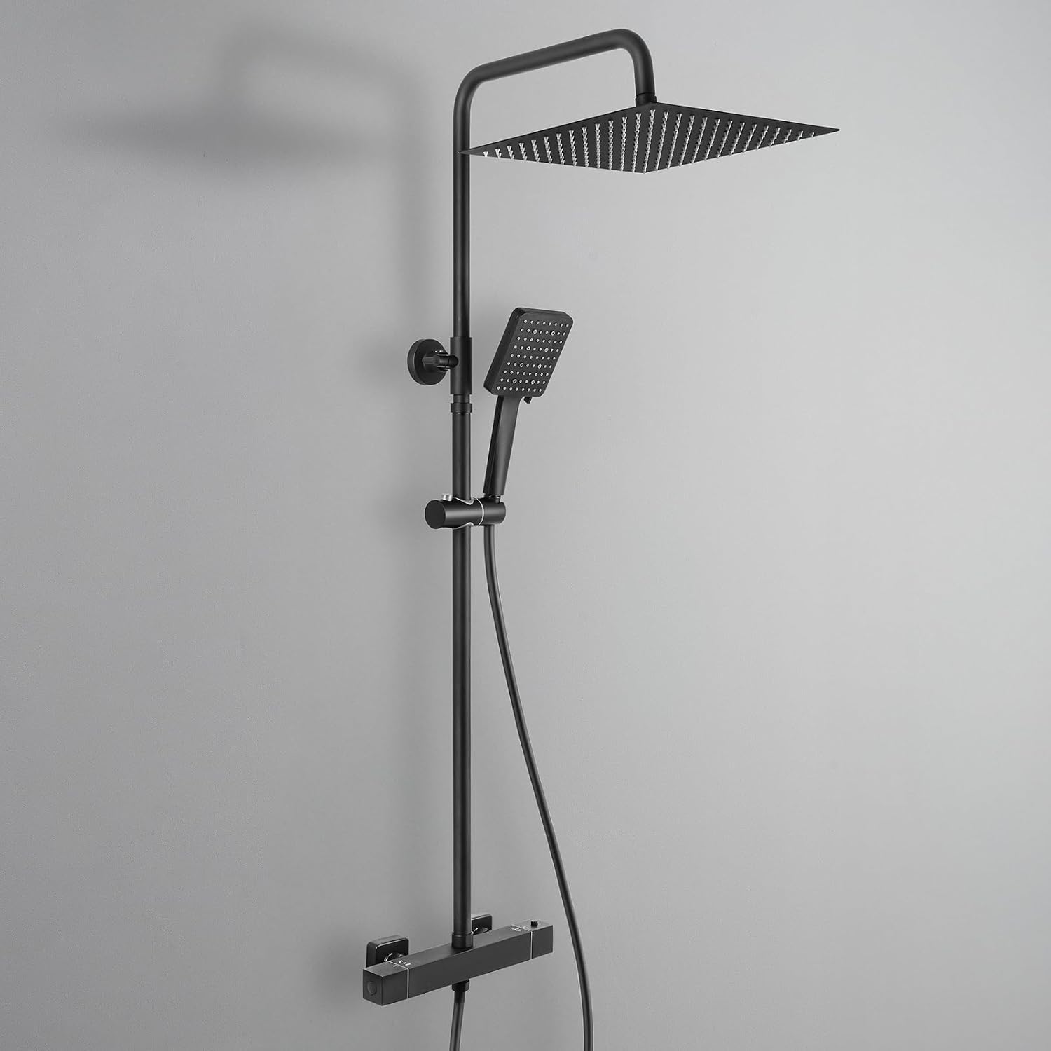 Detalle de DERW Thermostatic Shower Mixer 12" rainhead