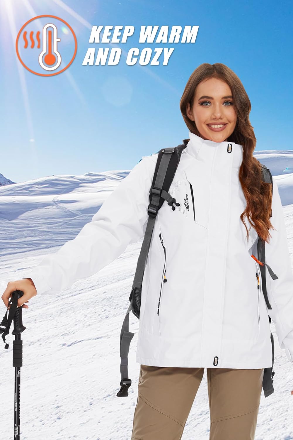 Thumbnail 6 de MAGCOMSEN Women's 3-in-1 Waterproof Ski Jacket