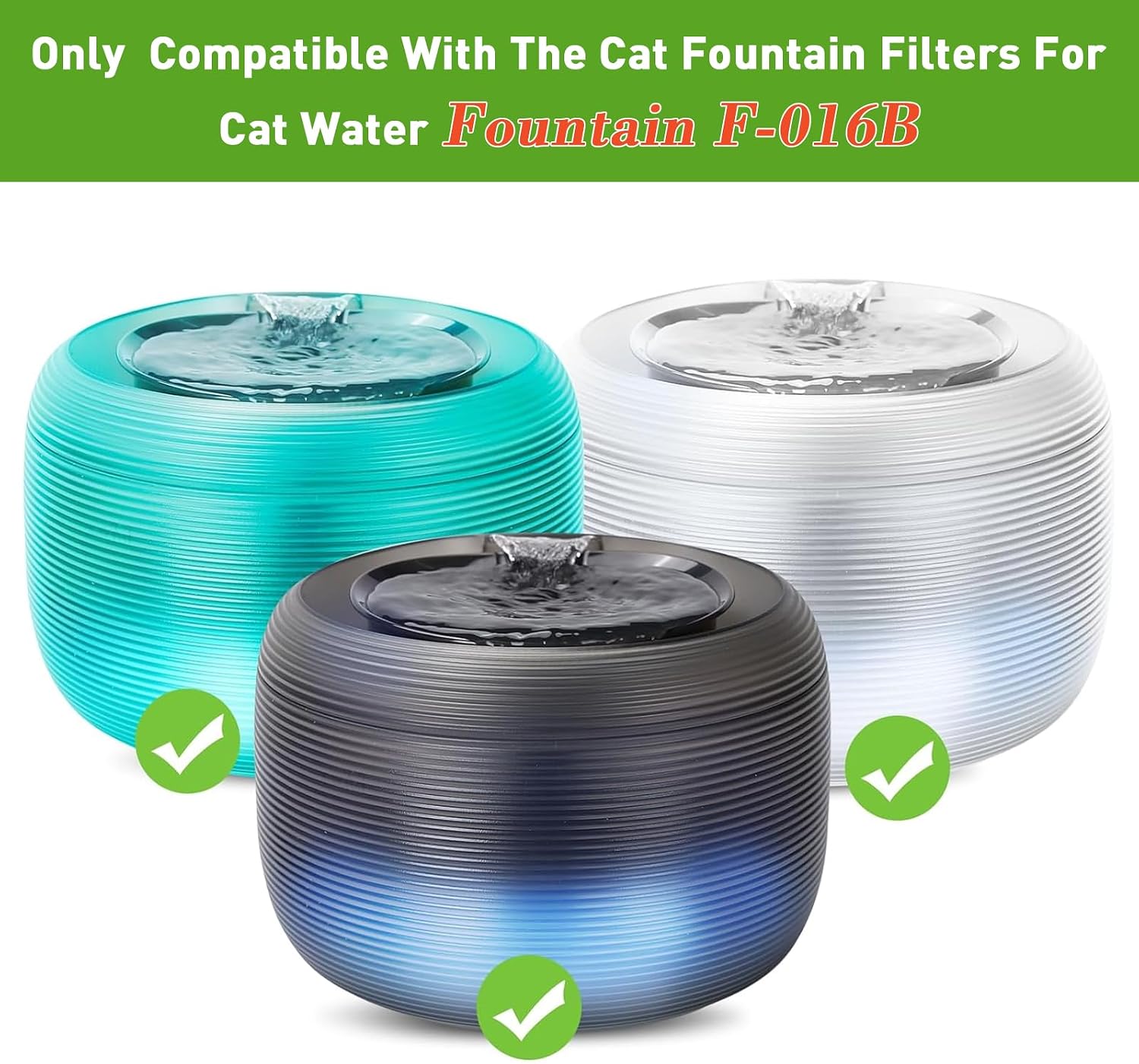 Thumbnail 3 de Anyuan Boy 10 Packs Drinking Fountain Replacement Filters for Nugget Fountains