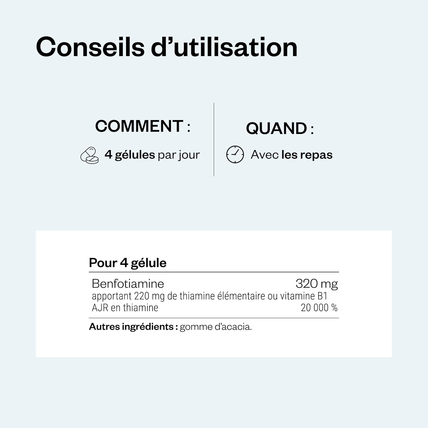 Thumbnail 5 de Benfotiamine – Vitamine B1 (Supersmart), vegan et sans gluten