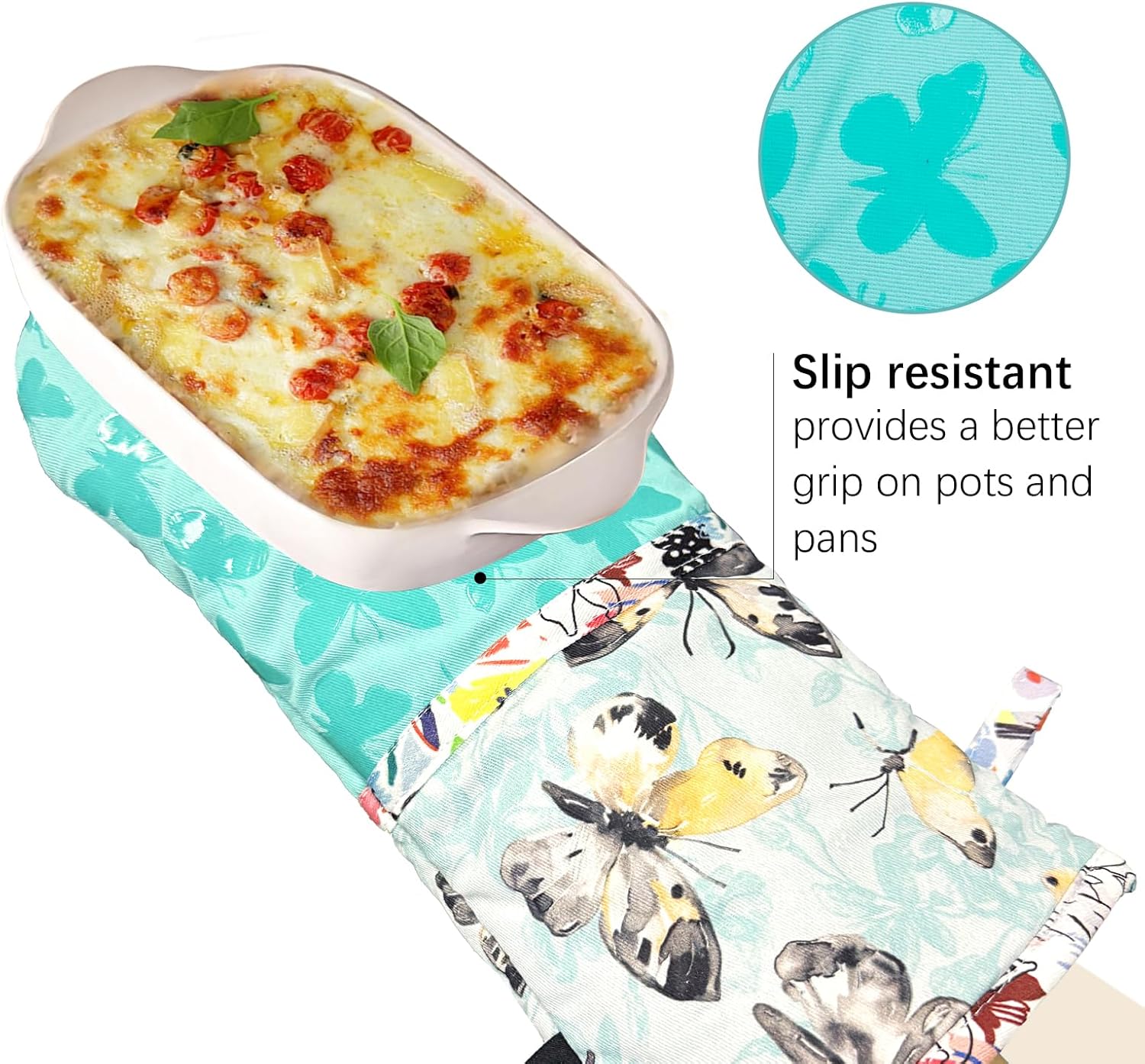 Detalle de Alselo Oven Mitts, 7" x 13.5