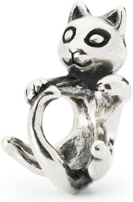 Detalle de Trollbeads Allegro gattino Silver Bead, small in argento sterling