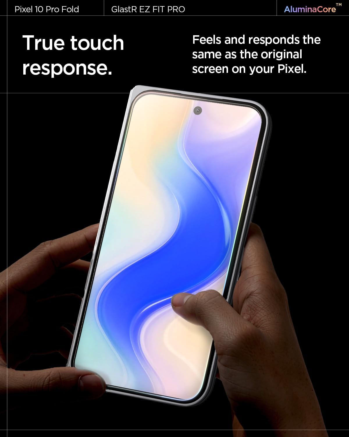 Thumbnail 6 de Spigen Glas.tR EZ Fit Pro — Verre trempé pour Google Pixel 10 Pro Fold, 2 pièces