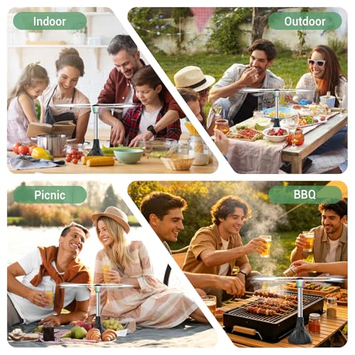 Thumbnail 6 de Anti Mouches, Ventilateur Anti-Mouche Rechargeable de Table – Lot de 4