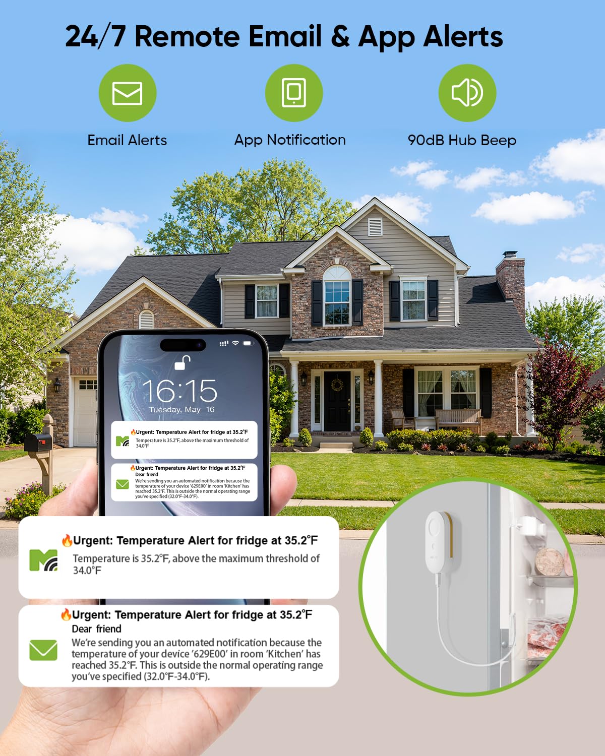 Thumbnail 2 de MOCREO WiFi Thermometer, 2-Pack ⚡