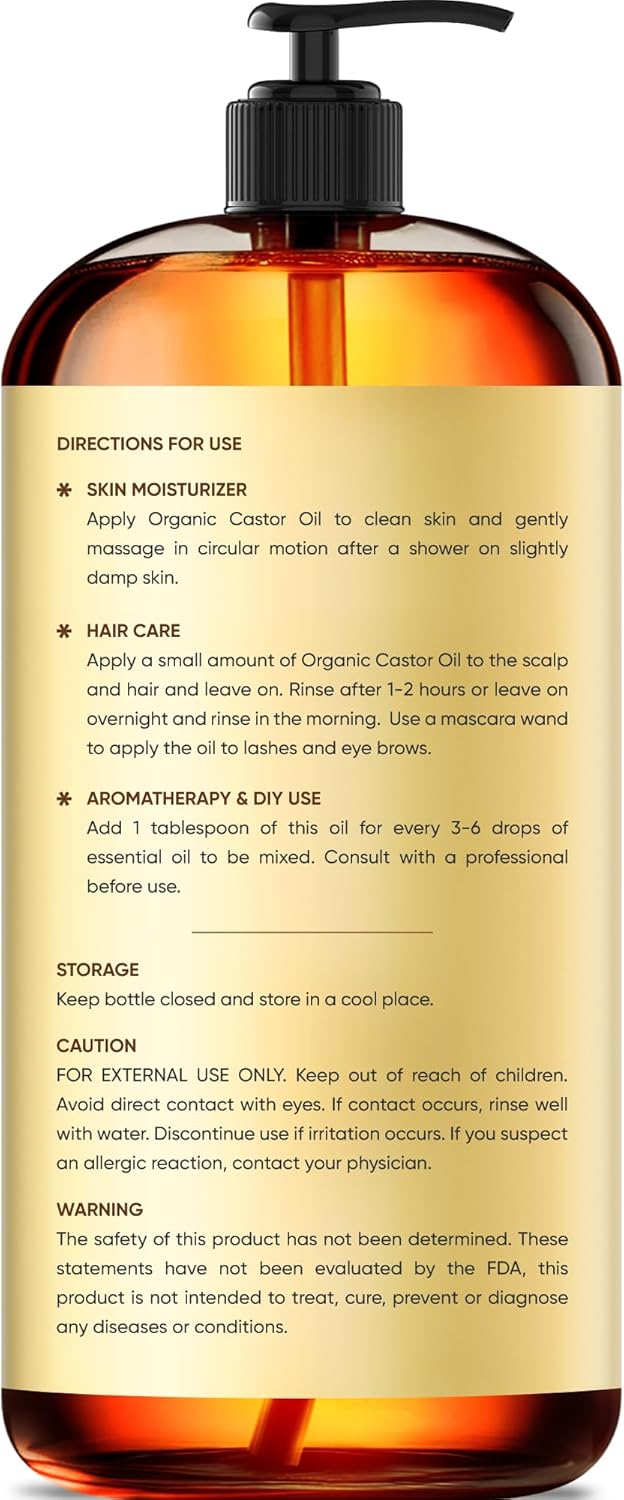 Thumbnail 1 de Brooklyn Botany Cold-Pressed Organic Castor Oil 16 Fl oz