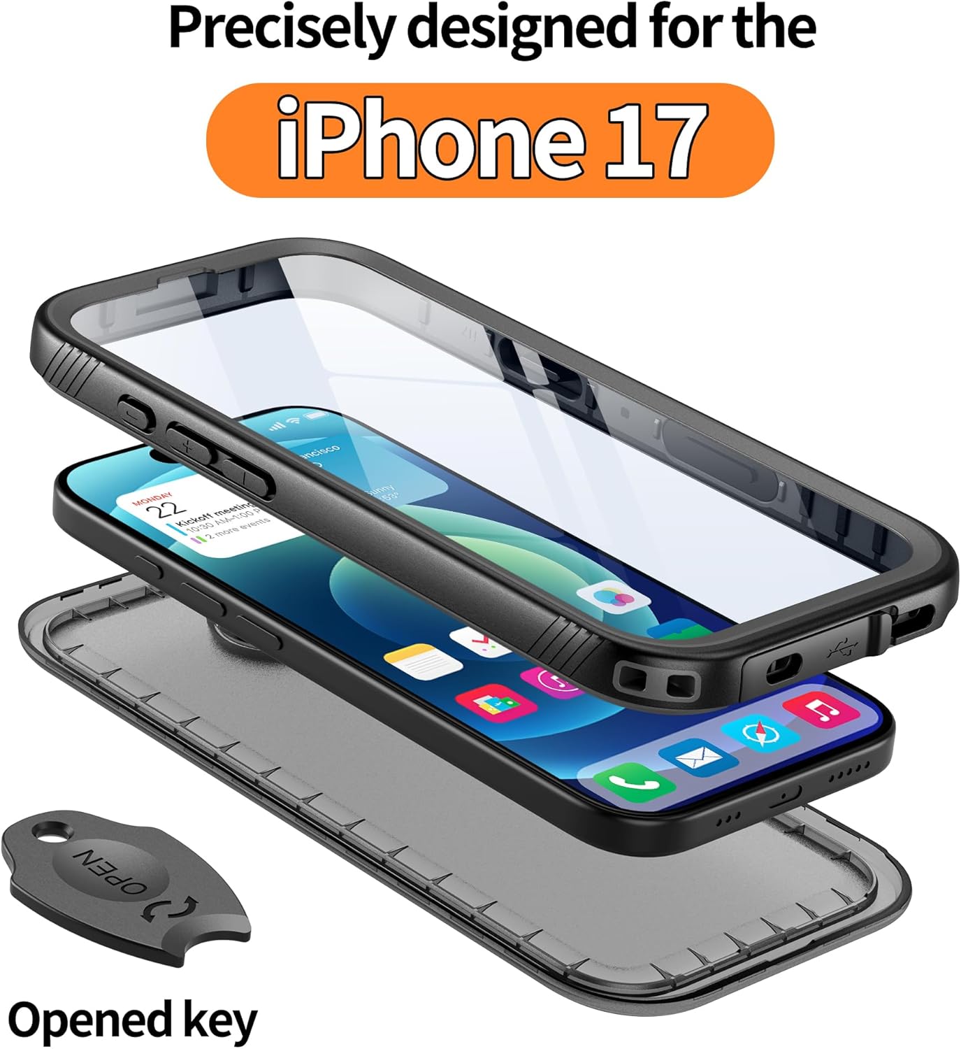 Thumbnail 1 de Cozycase TOP Waterproof Case for iPhone 17: Ultra-Rugged, 360° Protection