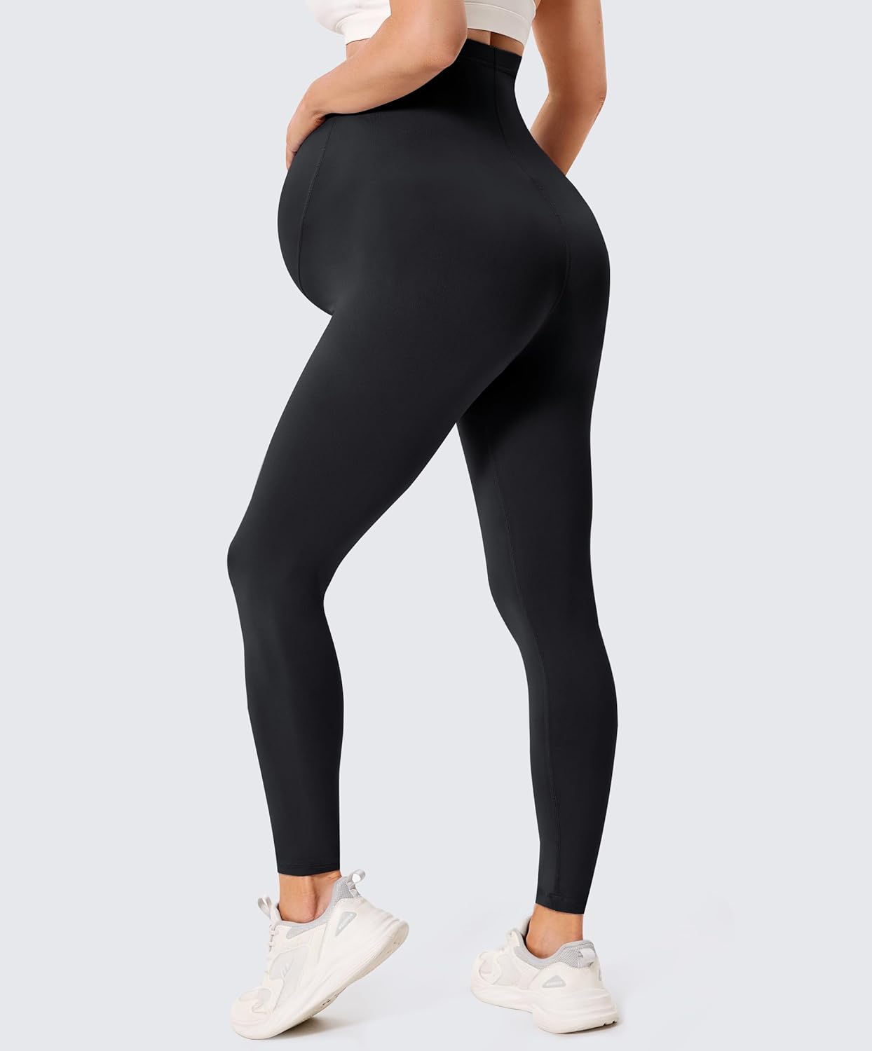 Thumbnail 1 de BAYDI Creamlush Umstandsleggings mit 4-Wege-Stretch