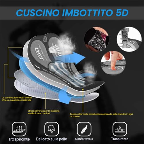 Thumbnail 5 de X-TIGER Boxer da Ciclismo Uomo 5D Gel Imbottito – Traspirante, comodo e versatile