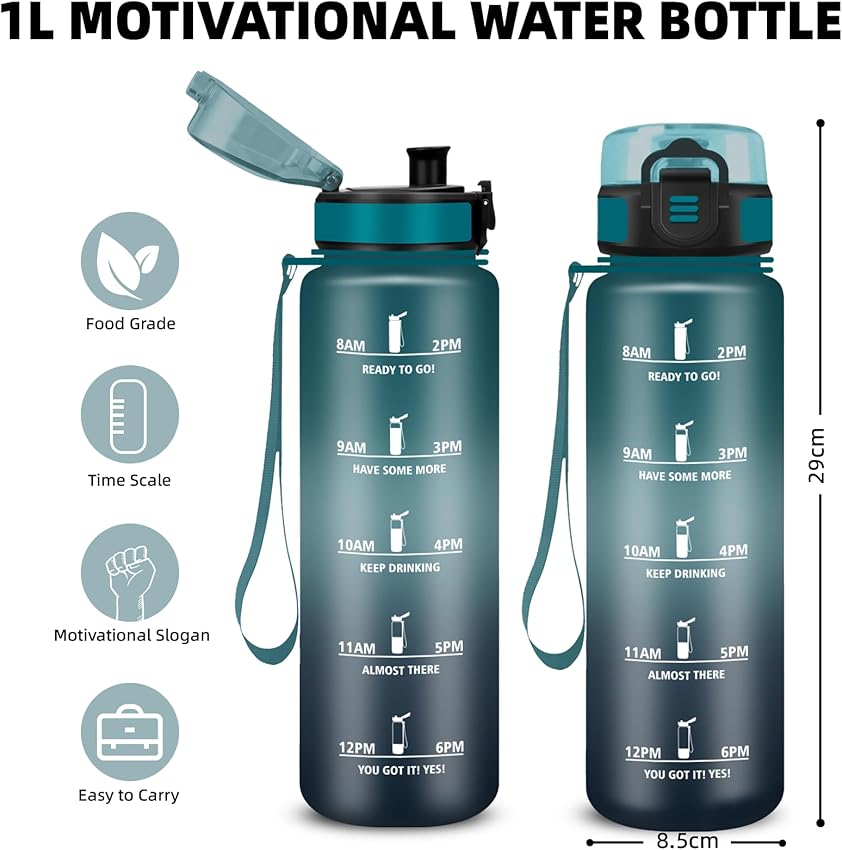 Thumbnail 2 de Botella Agua 1L con Filtro Infantil 🚰 Cantimplora Reutilizable