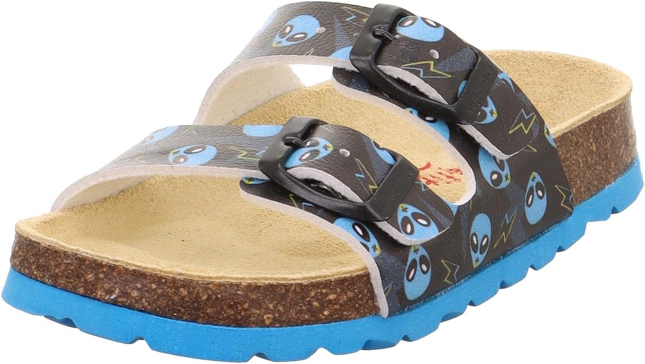 Detalle de Superfit FUSSBETTPANTOFFEL Sandale 1-800111 Mädchen – Orthopädisches Low-Footbed mit Leder-Innensohle