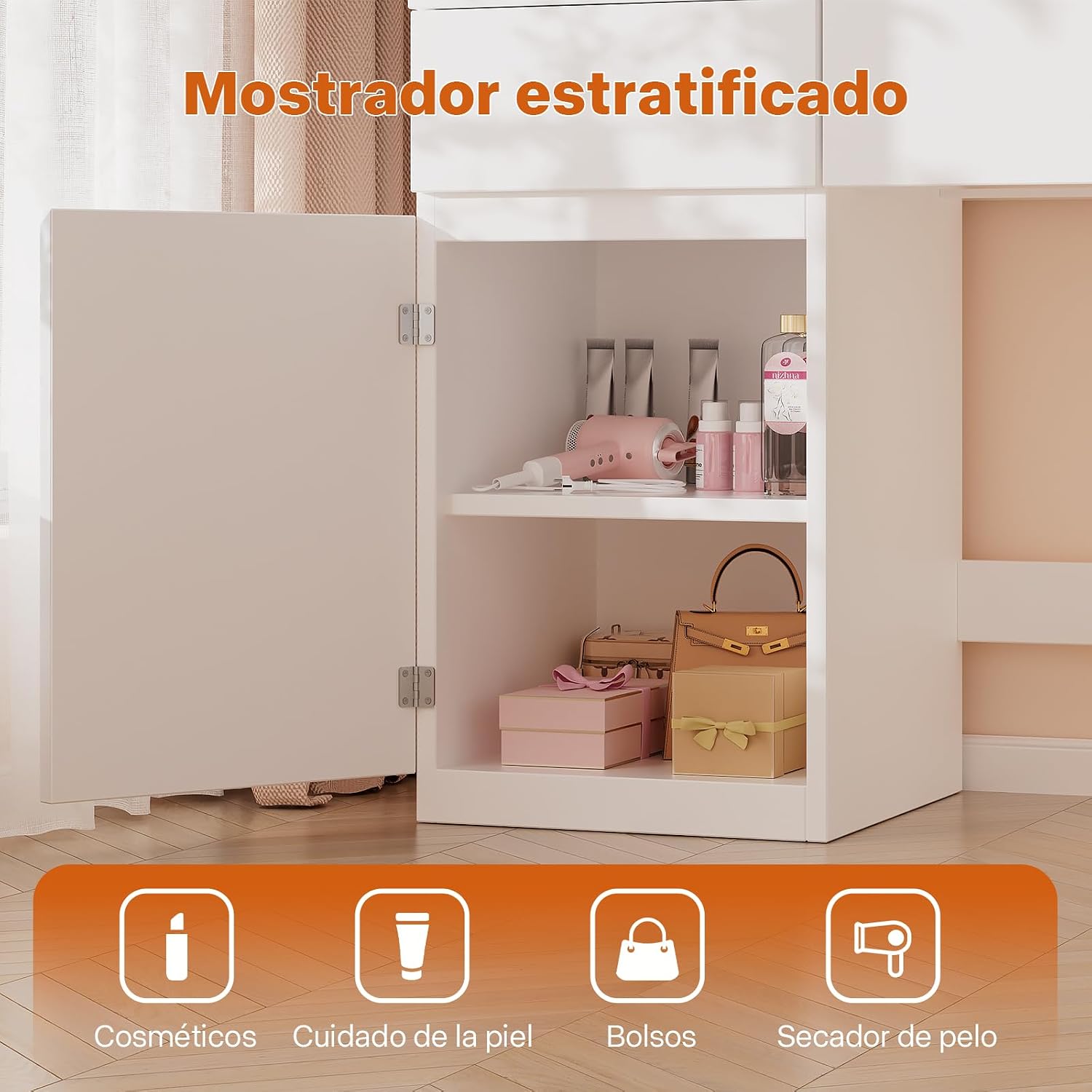 Thumbnail 4 de Airfish Tocador 60x40 cm con gran espejo