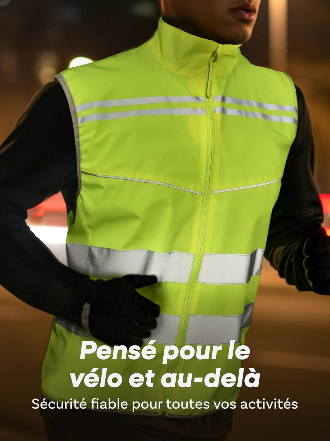Thumbnail 1 de Prowiste Veste Cyclisme Réfléchissante – Haute Visibilité Jaune Fluo, Hommes et Femmes