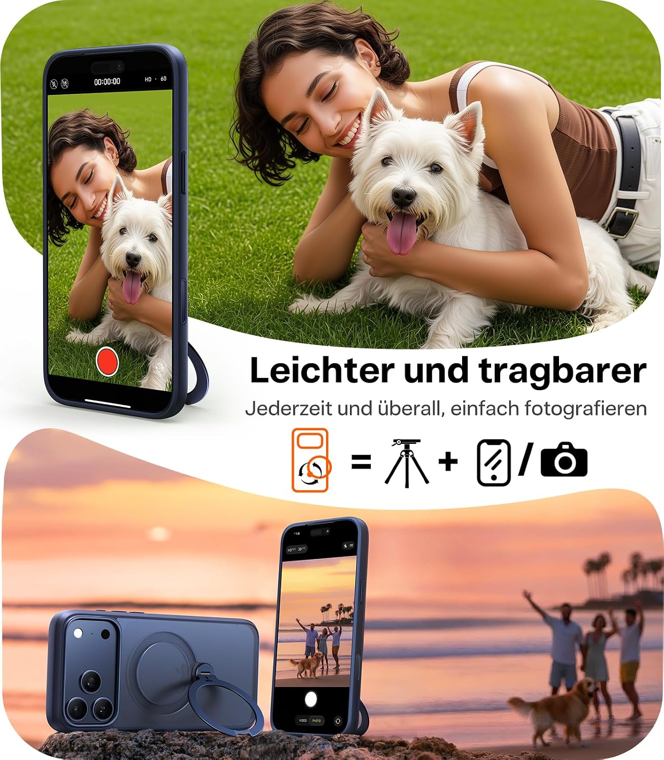 Thumbnail 2 de TORRAS Ostand Q3 Spin Hülle für iPhone 17 Pro Max