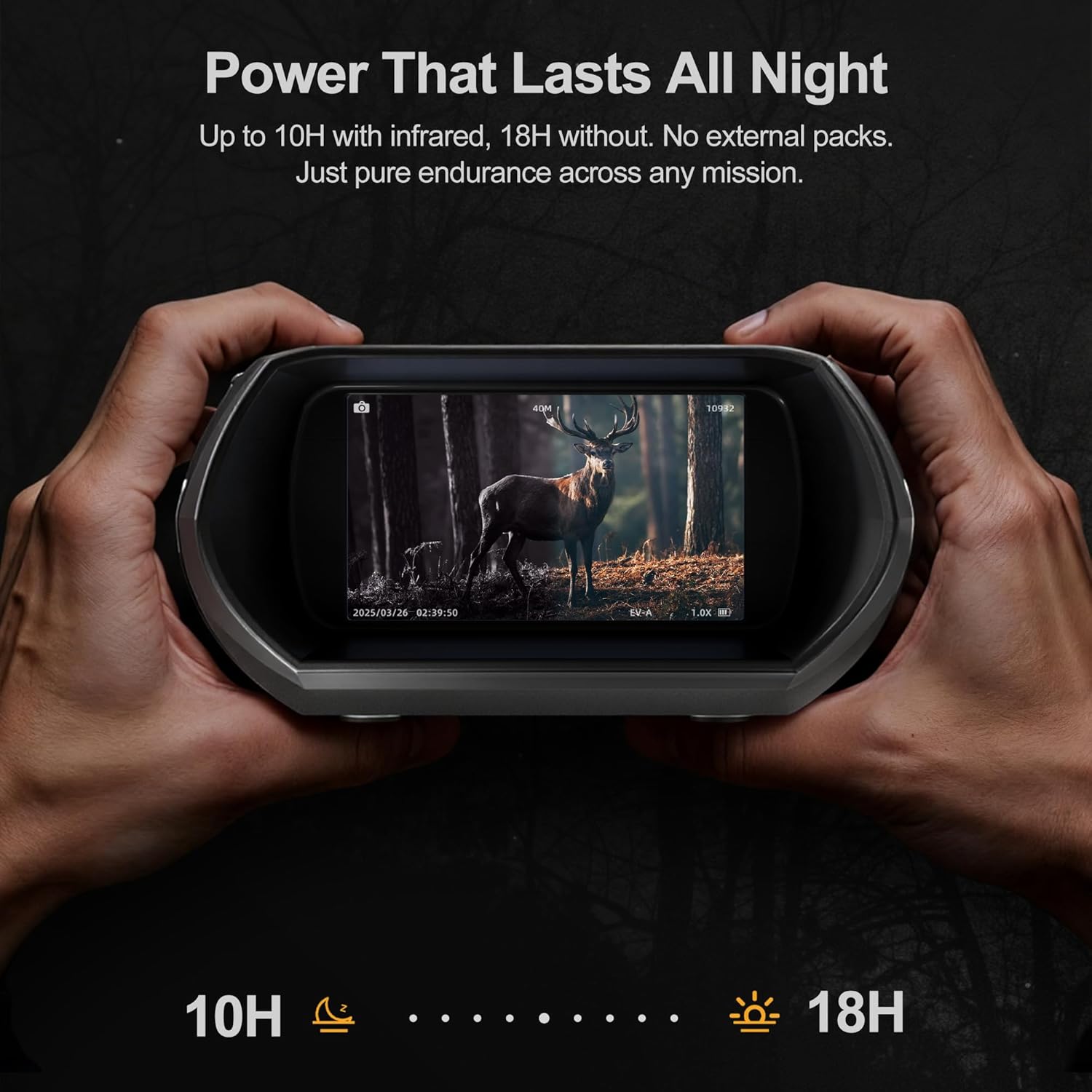 Detalle de VisioGear Night Vision Binoculars - Night Thunder X3 4K Night Vision Goggles for Adults
