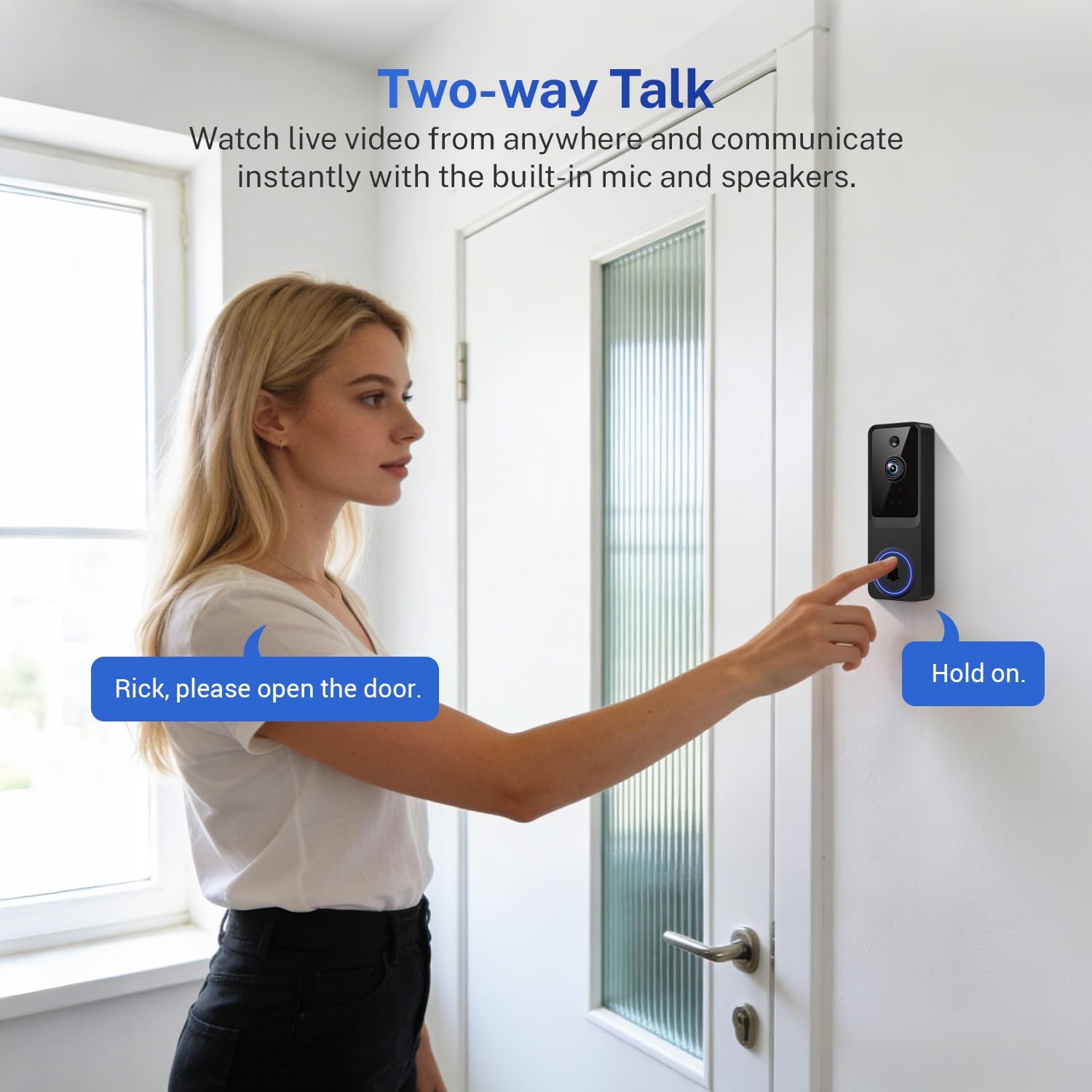 Thumbnail 1 de BoilNano 1080P Wireless Video Doorbell Camera with Chime Kit (Cloud Storage, Live View, 2-Way Talk)