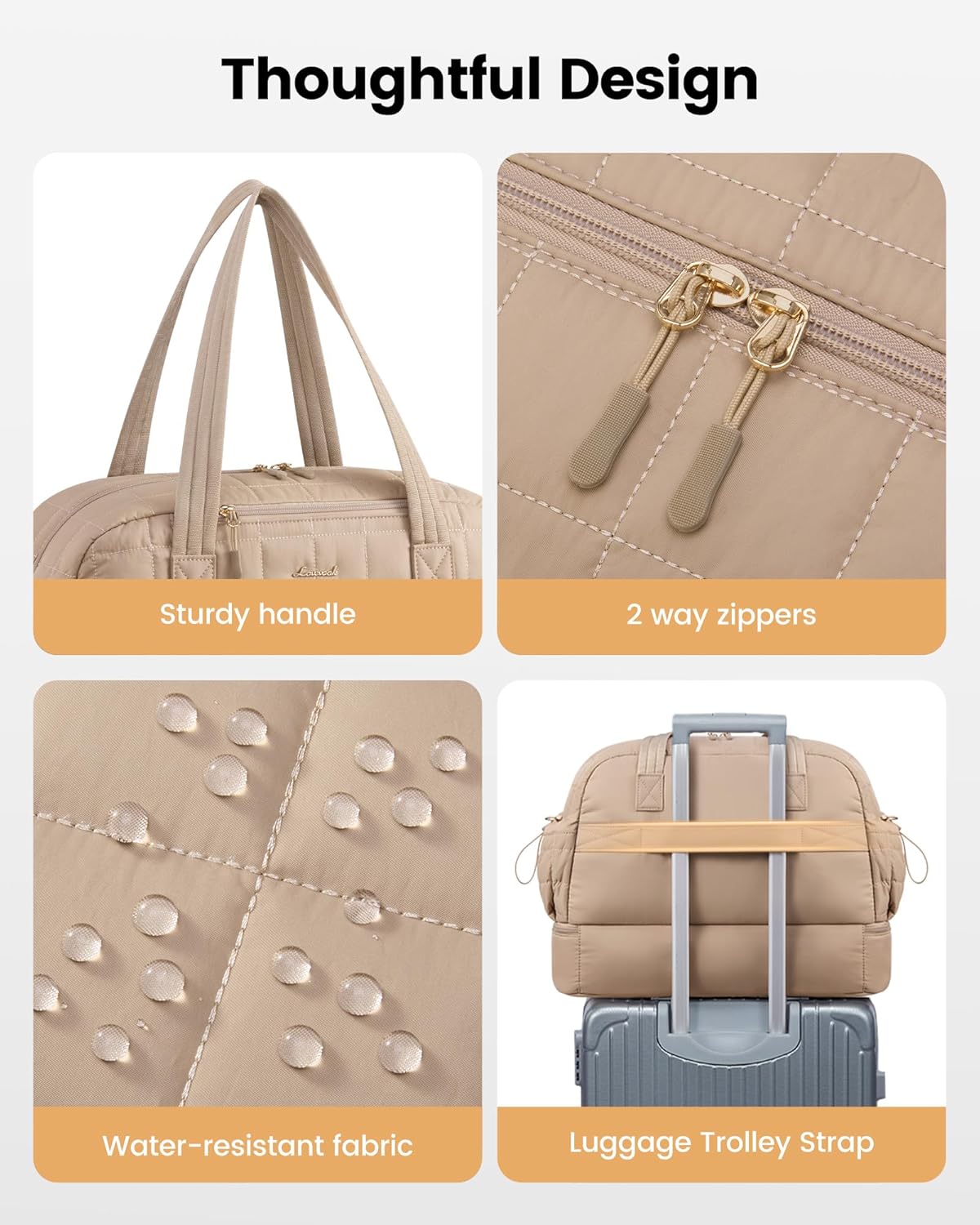 Thumbnail 5 de LOVEVOOK Weekender Reisetasche Damen 45L