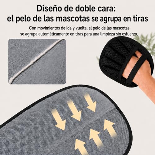 Thumbnail 2 de ZenithyrEn Guante Quitapelos para Mascotas (2 piezas) – Efecto electrostático, lavable y reutilizable