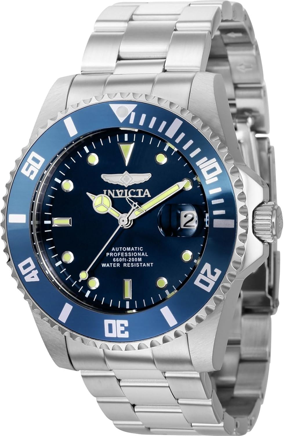 Detalle de Invicta Pro Diver 36972 – Herrenuhr mit automatischem Uhrwerk, Edelstahl und blauem Zifferblatt (44 mm)