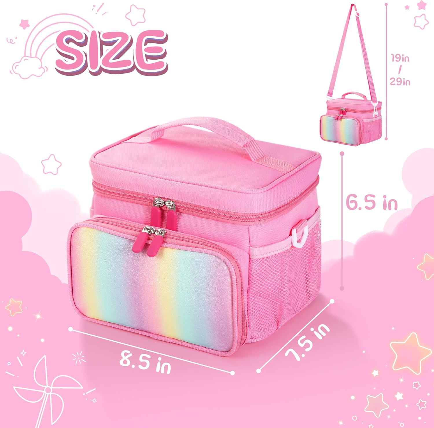 Detalle 2 de TATAVR Travel Carrying Case for Yoto Player 3rd Gen – Card Holder for 30 Cards, with Shoulder Strap (Pink)