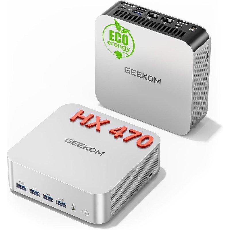 Detalle de GEEKOM A9 Max: Mini PC potente con Ryzen 9, 32 GB y 2 TB SSD para creadores y gaming