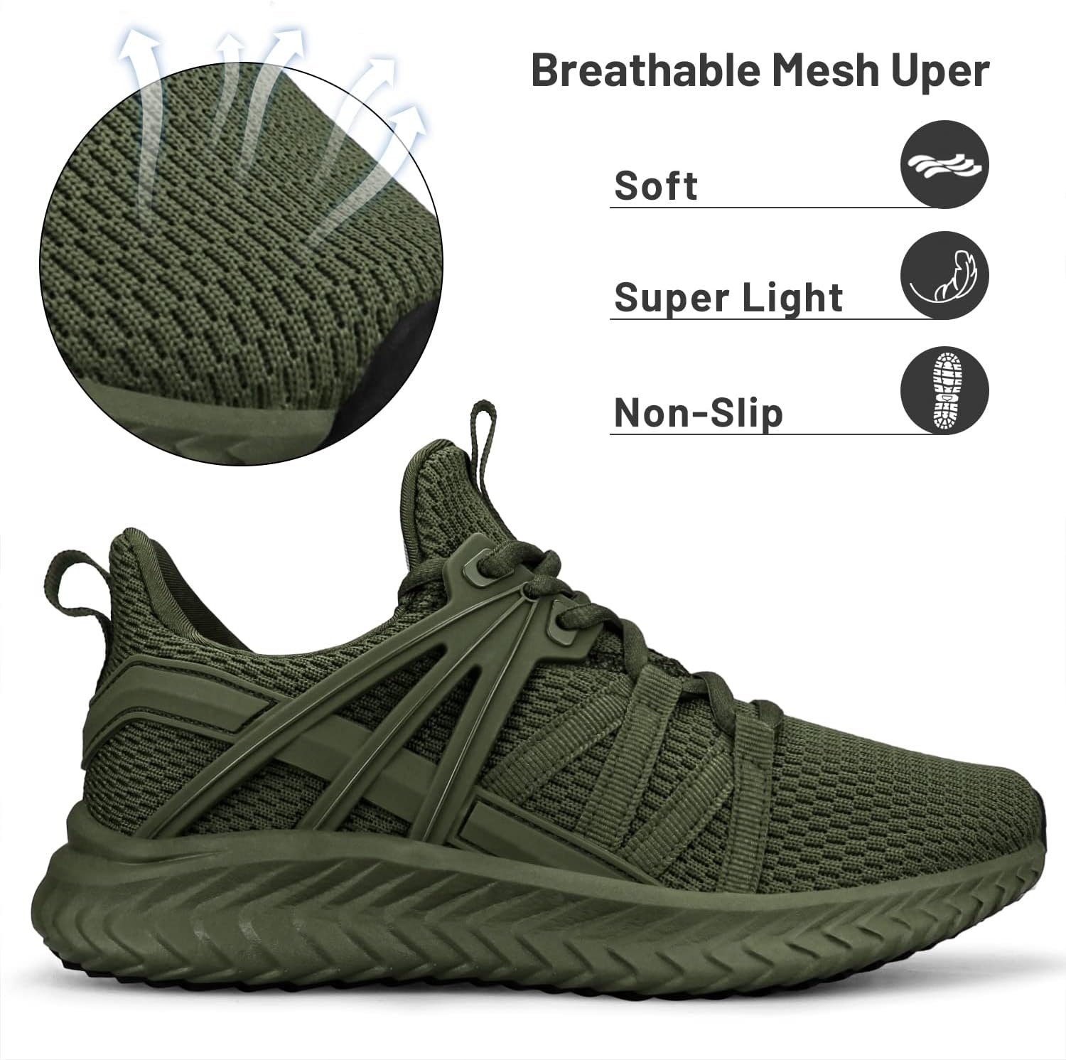Detalle de Abboos Womens Slip On Sneakers walking shoes