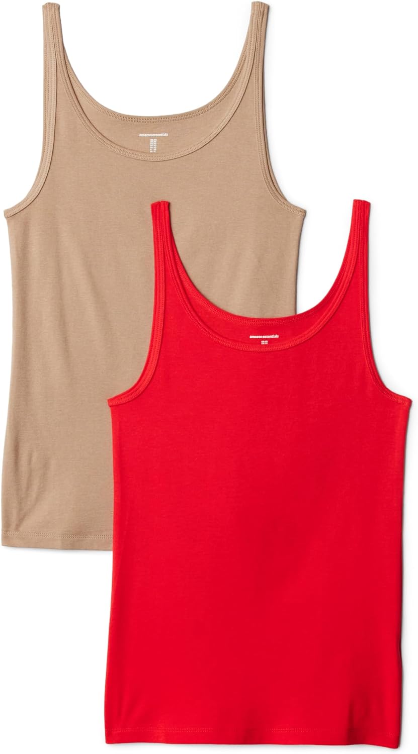 Detalle de Amazon Essentials Women's Slim-Fit Thin-Strap Tank Top