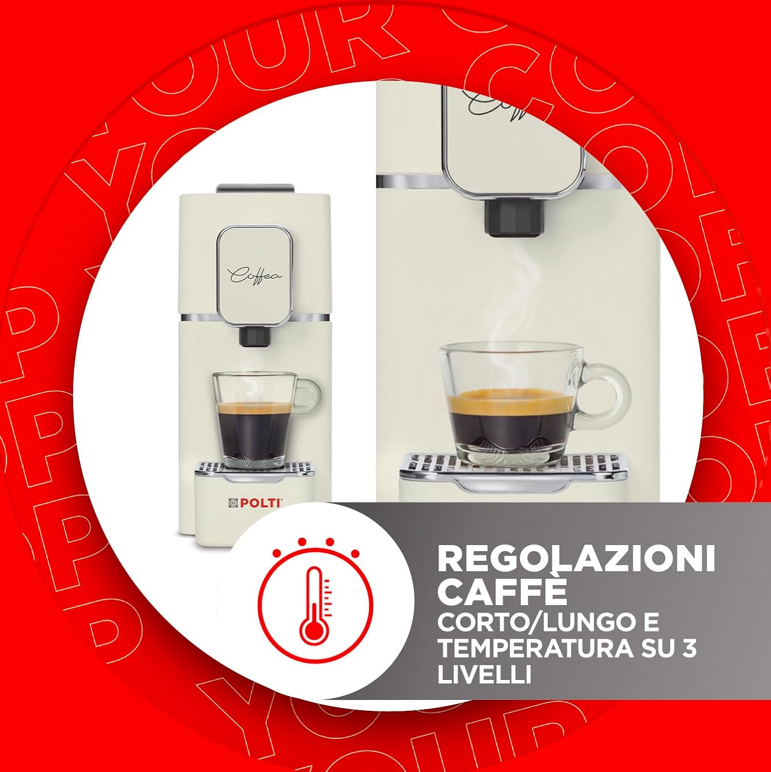 Thumbnail 4 de Polti Coffea S15C macchina espresso 19 bar