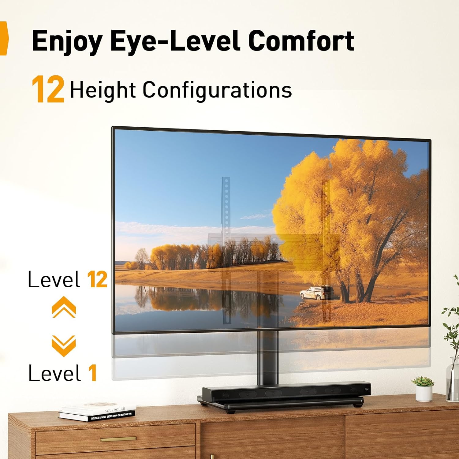 Thumbnail 3 de PERLEGEAR Universal Swivel TV Stand 45kg