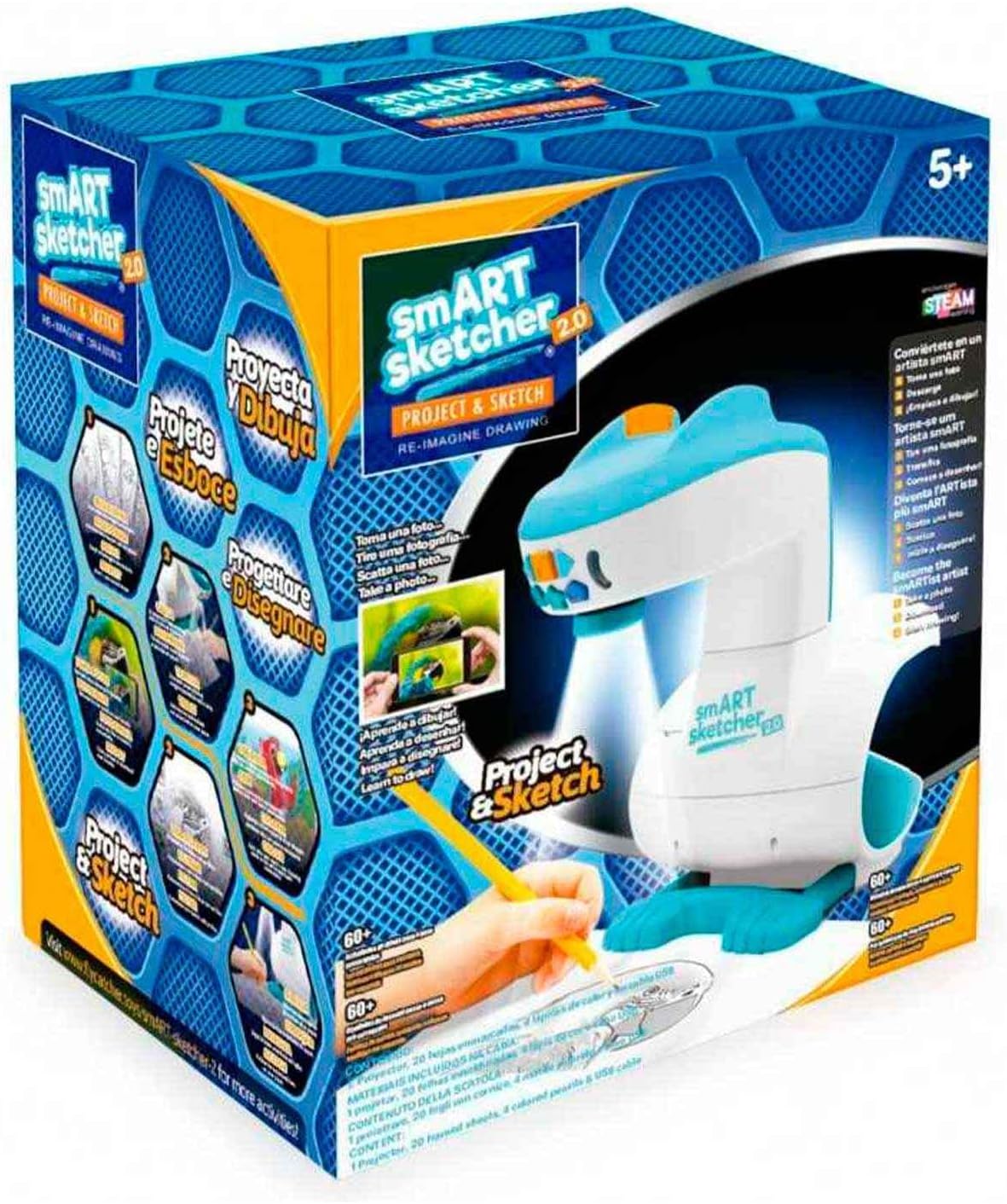 Detalle de smART scketcher Famosa 700016750 SMART Sketcher 2.0 – Projektor zum Zeichnen und Malen
