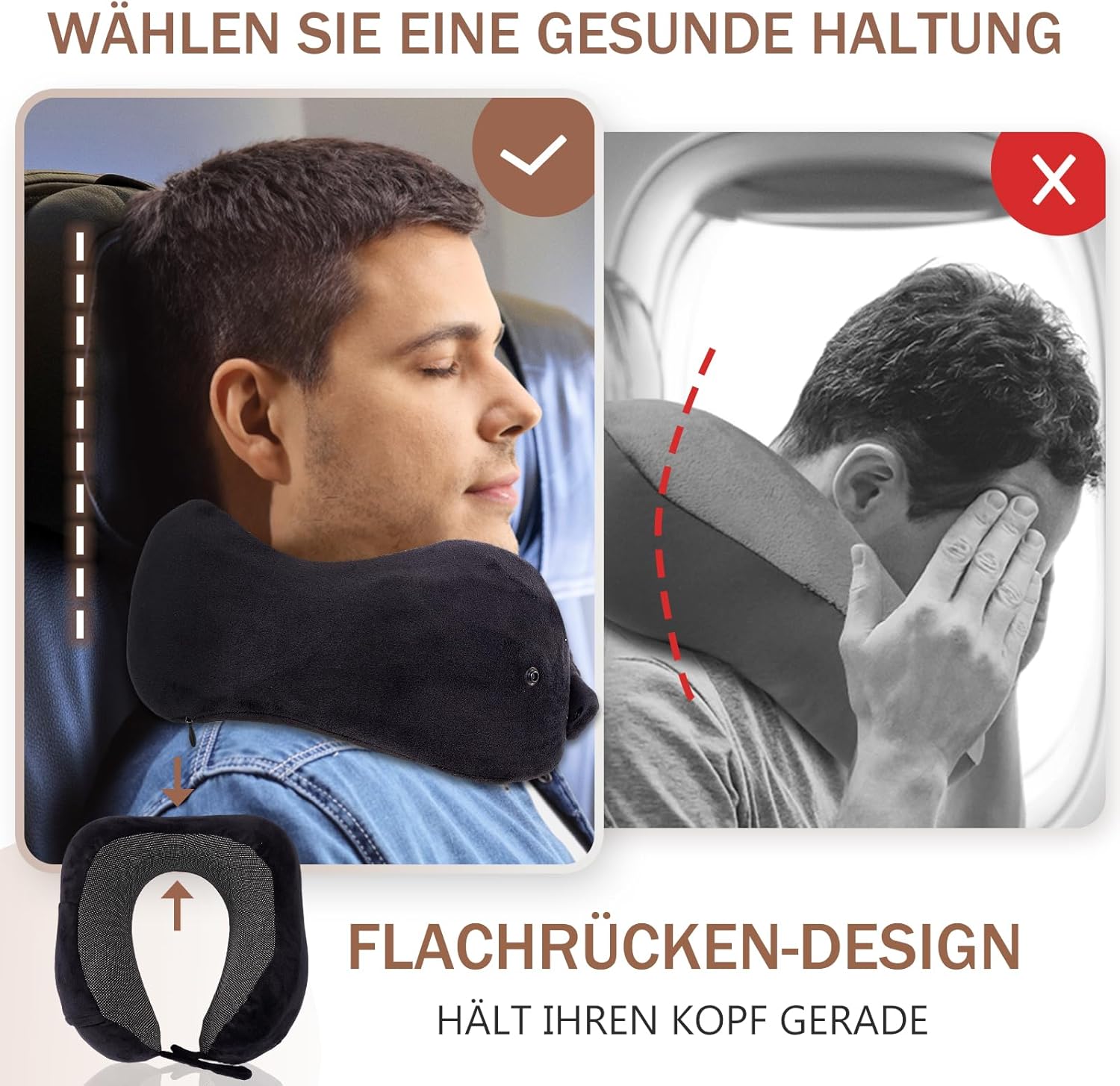 Thumbnail 1 de Jiancrate Nackenkissen Flugzeug 💤