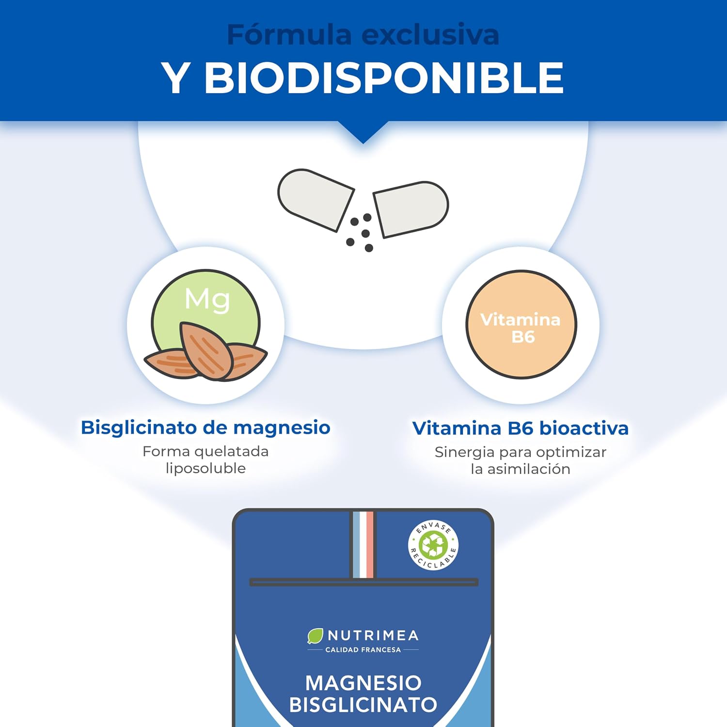 Detalle 2 de Nutrimea Magnesio Bisglicinato 90 cápsulas