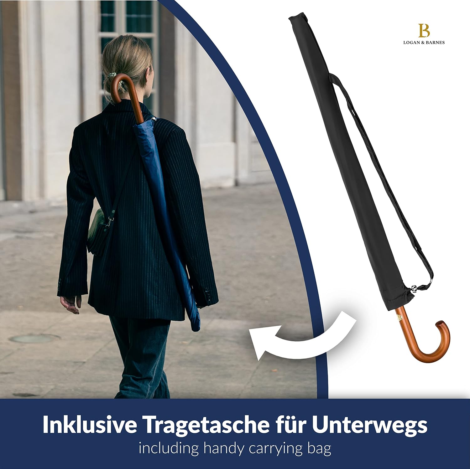 Thumbnail 2 de LOGAN & BARNES Edinburgh Stockschirm Ø120 cm