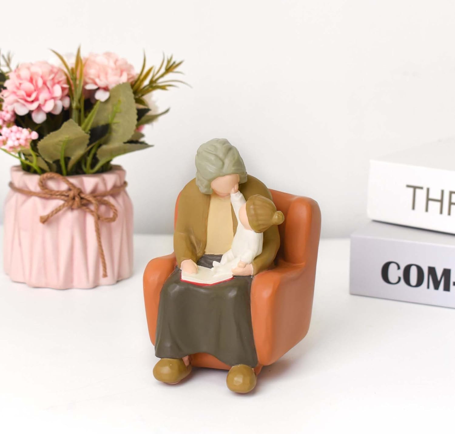 Detalle de Lnrkai Oma Geschenk – handbemalte Resin-Dekofigur für Oma
