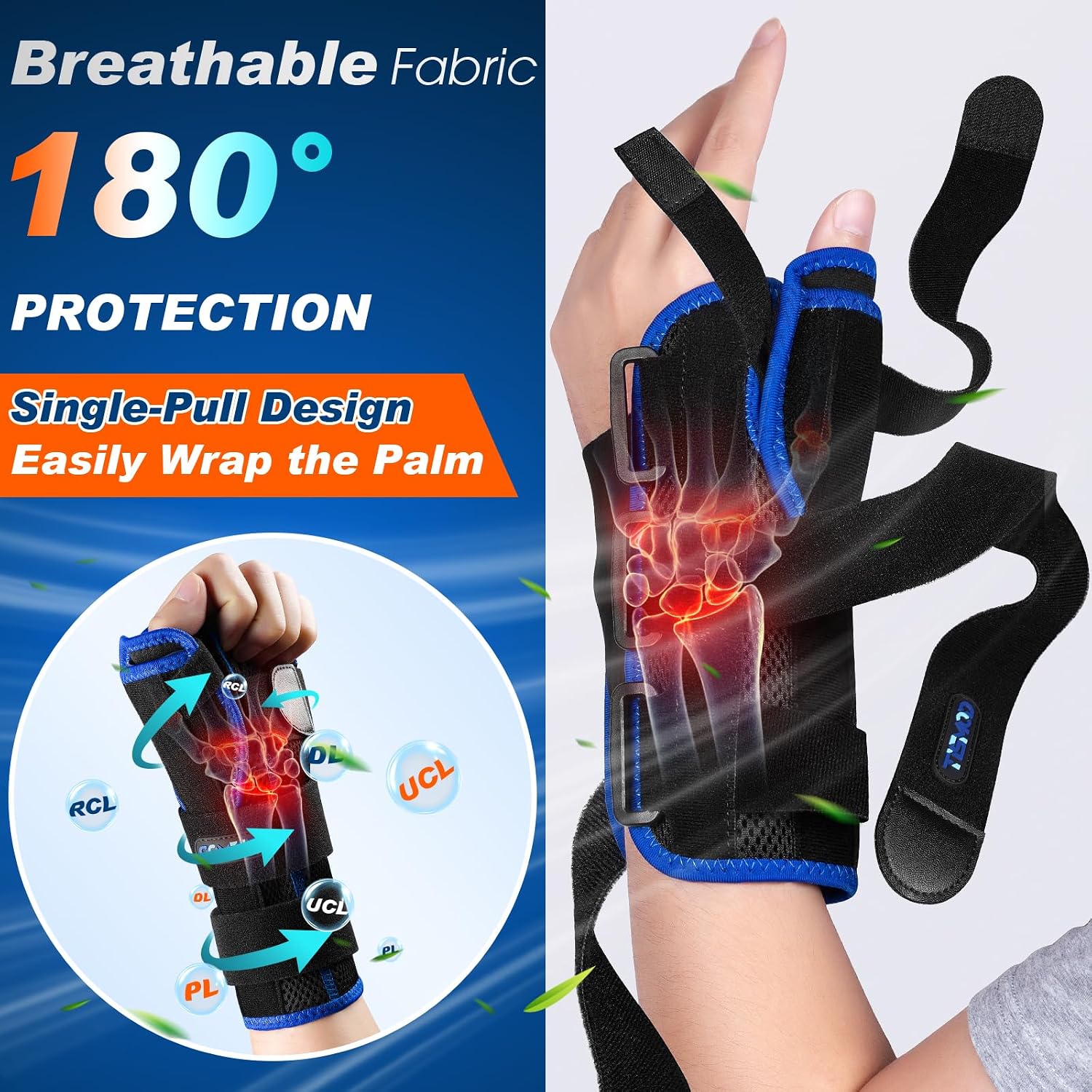 Thumbnail 5 de TISMOD WB01 Adjustable Wrist and Thumb Brace with Removable Splints
