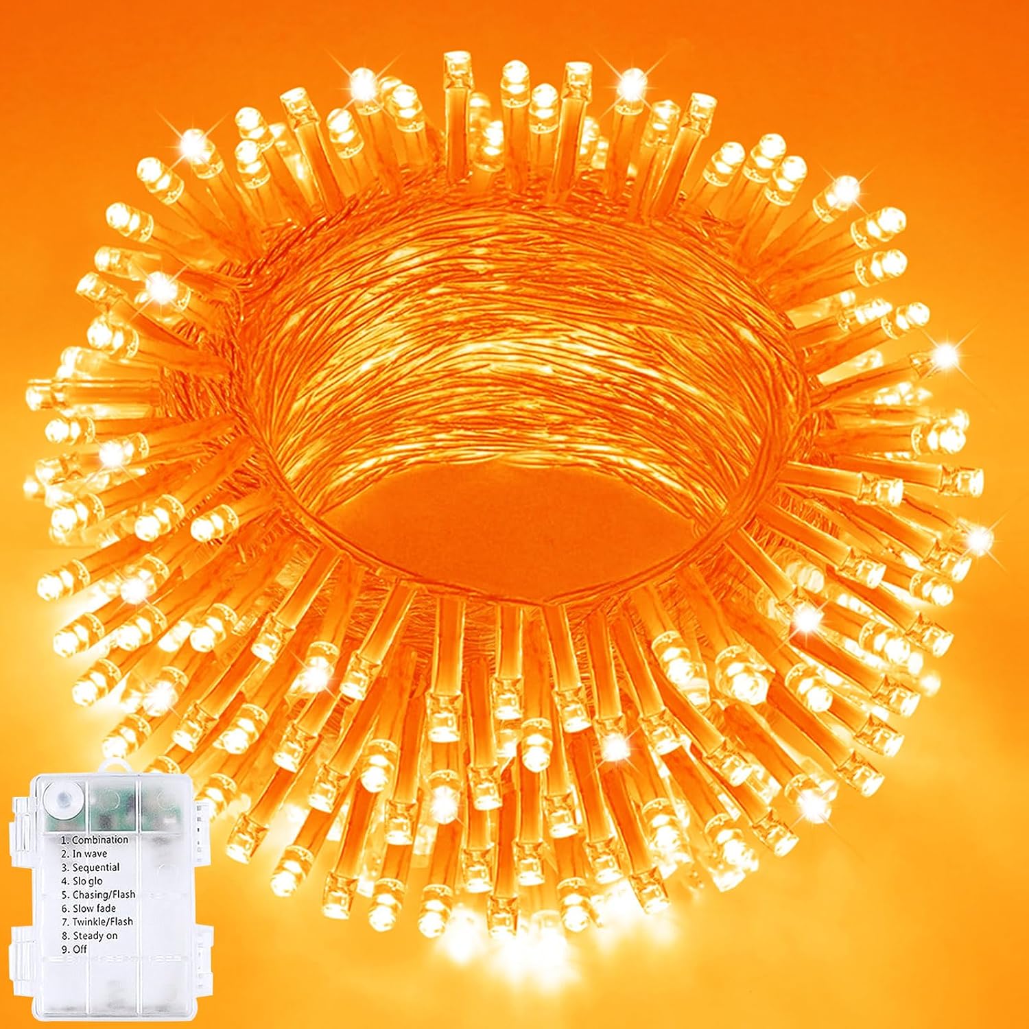 Detalle de Battery-Operated Halloween String Lights, 33 Feet