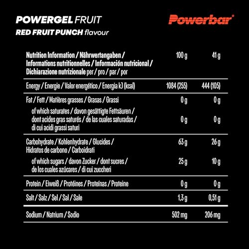 Thumbnail 5 de Powerbar PowerGel (24x41g) Red Fruit Punch – Energie & Ausdauer