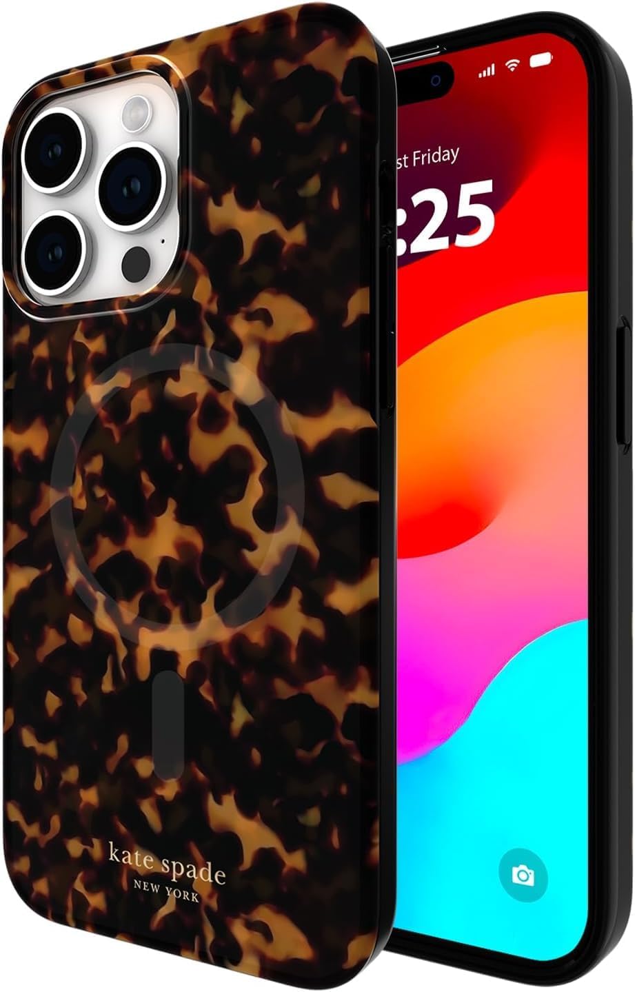 Detalle de Case-Mate etui do iPhone 15 Pro Max z MagSafe, przezroczyste, wzór szylkretowy