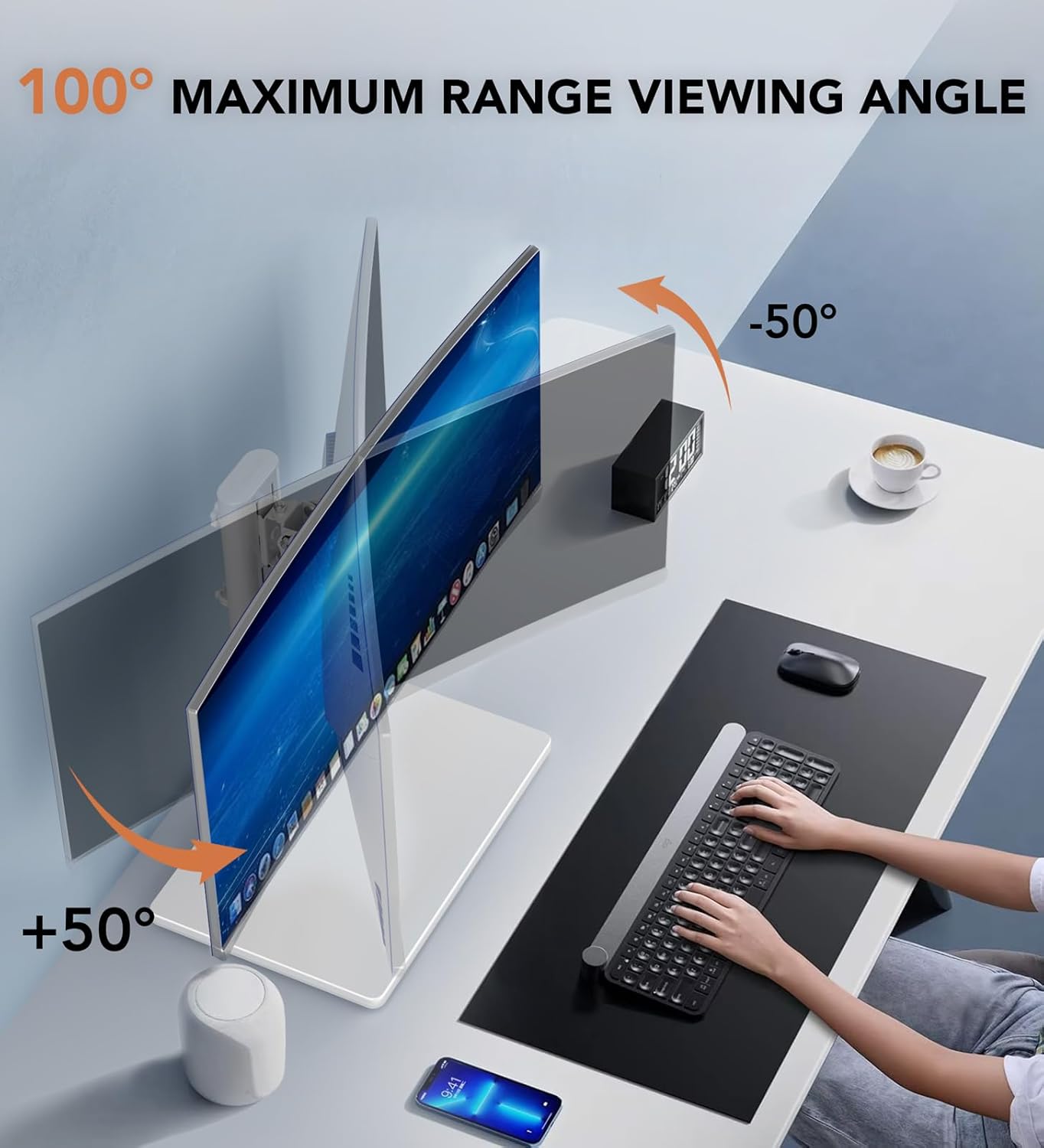 Thumbnail 2 de Single LCD Monitor Stand Riser 35kg